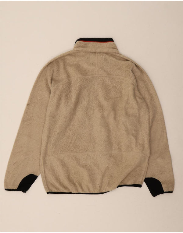 Fila Herre Fleecejakke UK 40 Stor Beige Colourblock Polyester