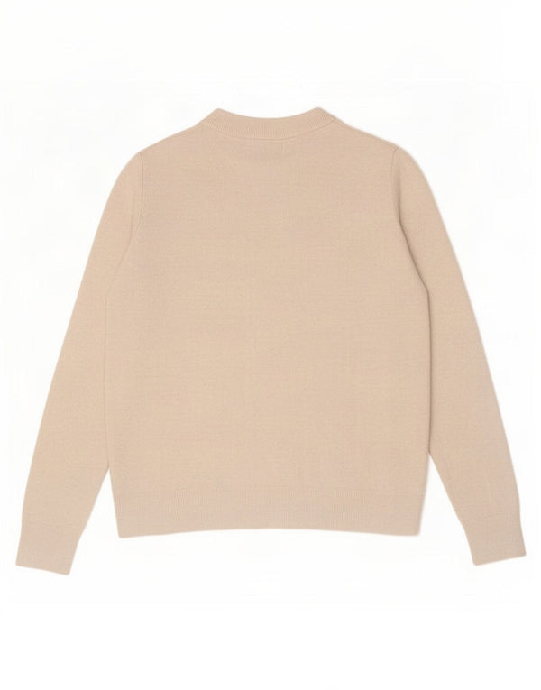 Marks & Spencer Dame Oversized Crew Neck sweater UK 10 Small Beige