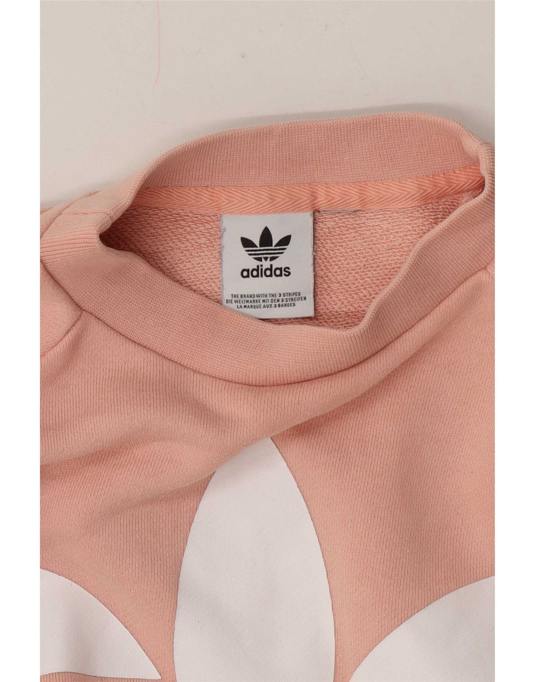 Adidas Graphic Sweatshirt Jumper UK 14 Medium Pink