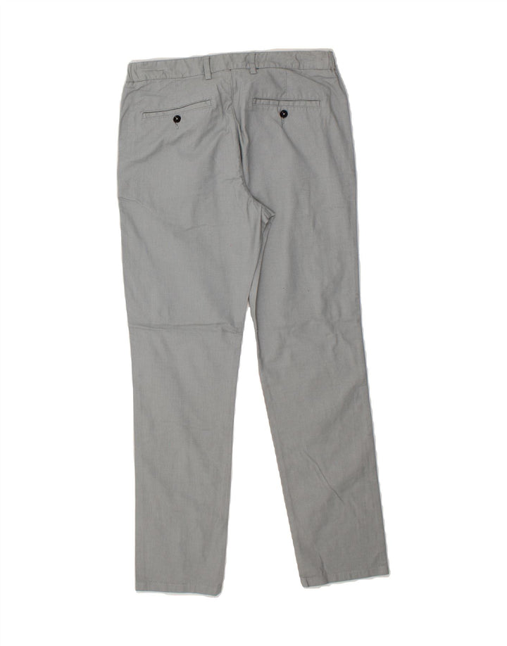 JULES Womens Slim Chino Trousers EU 40 Medium W32 L30 Grey Cotton Vintage Jules and Second-Hand Jules from Messina Hembry 