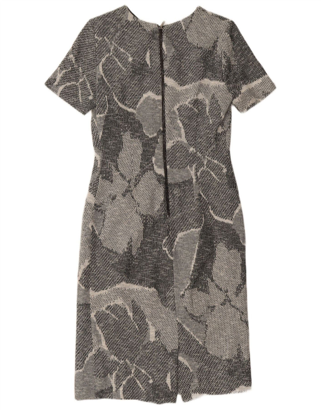 Hugo Boss Kvinders Skede Kjole UK 12 Medium Grey Floral
