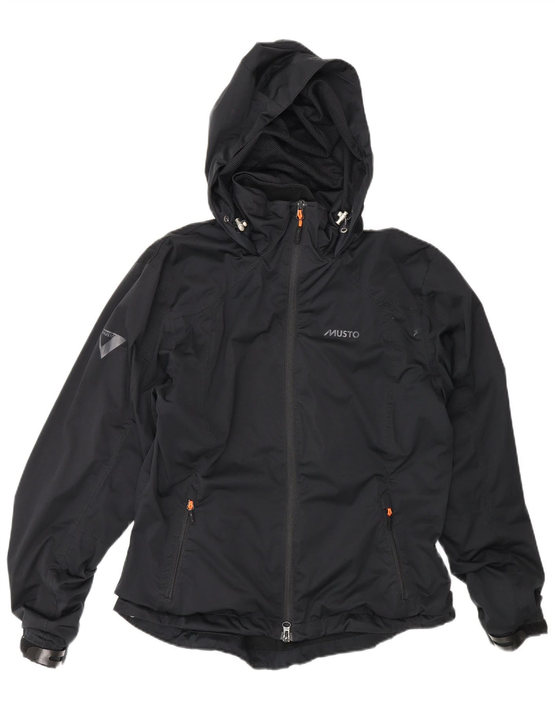 Musto Dame Hætte Oversized Windbreaker Jacket UK 10 Small Black