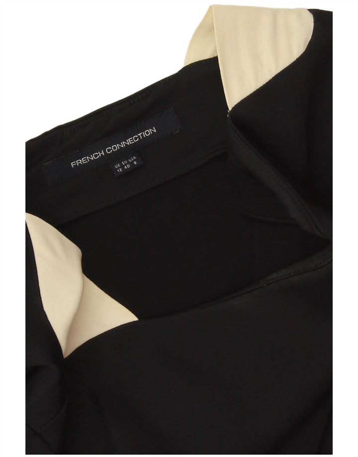 French Connection Womens Sheath Dress UK 12 Medium Black Colourblock
