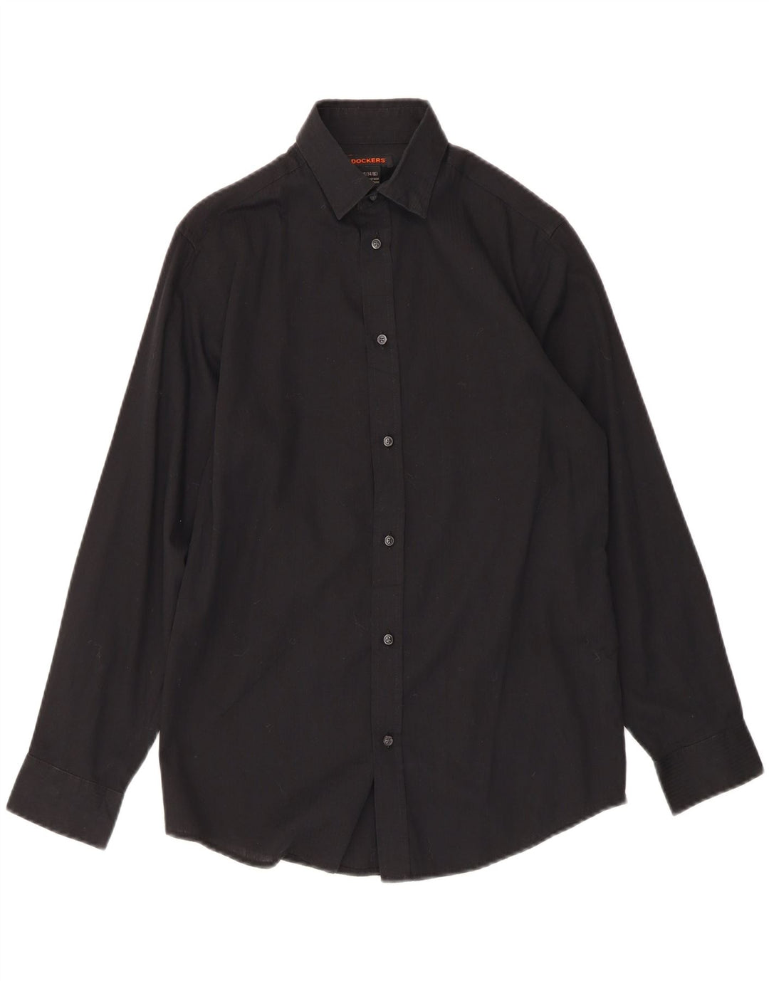 DOCKERS Boys Shirt 14-15 Years Large Black Cotton Vintage Dockers and Second-Hand Dockers from Messina Hembry 