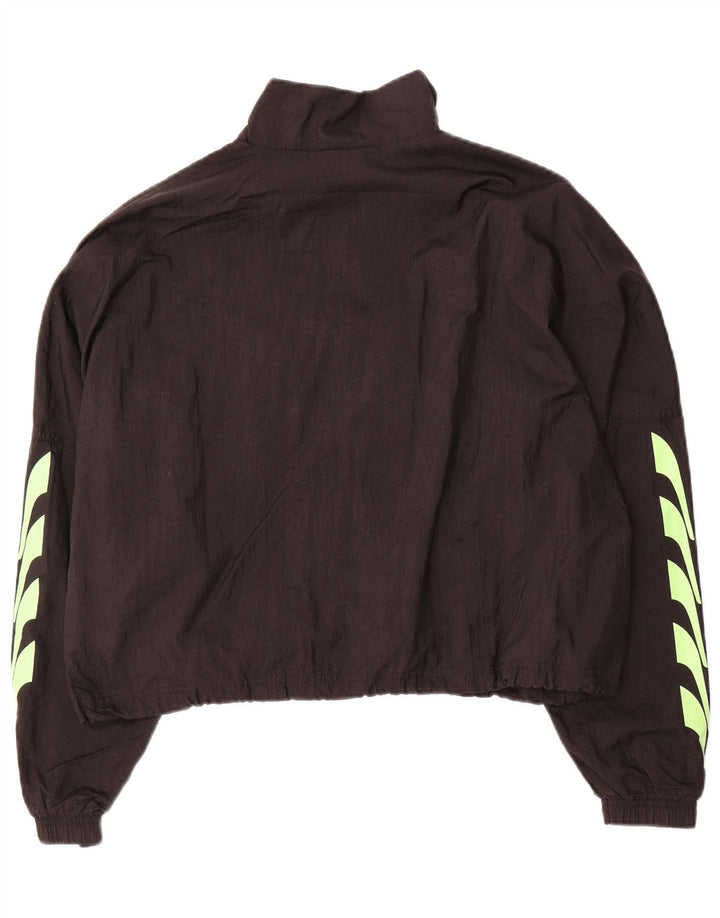PUMA Womens Crop Graphic Oversized træningsdragt topjakke UK 16 Large Black