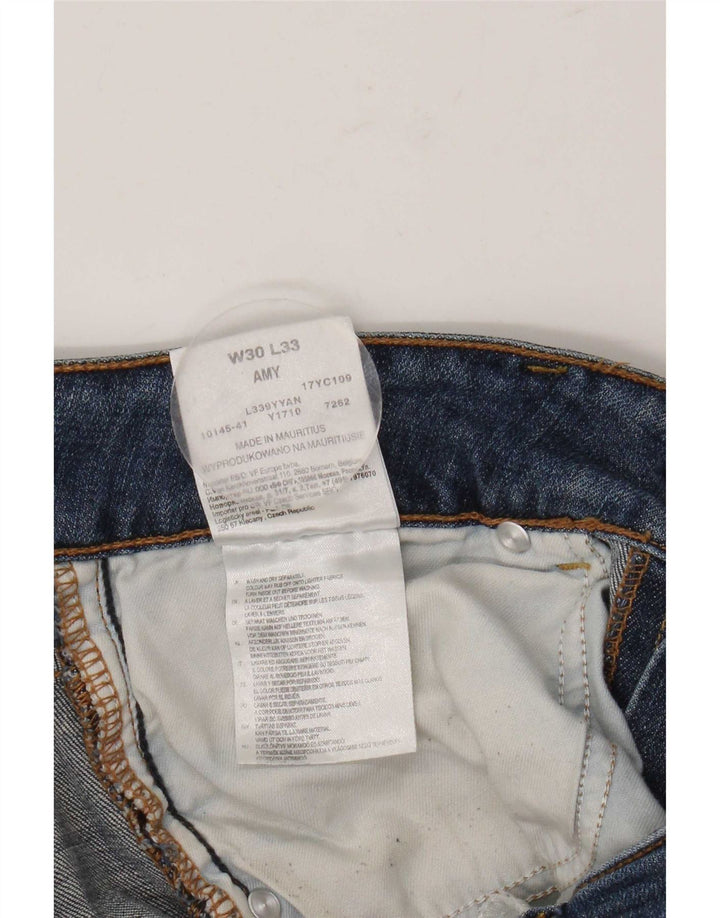 Lee Dame Amy Straight Jeans W30 L29 Blå Bomuld