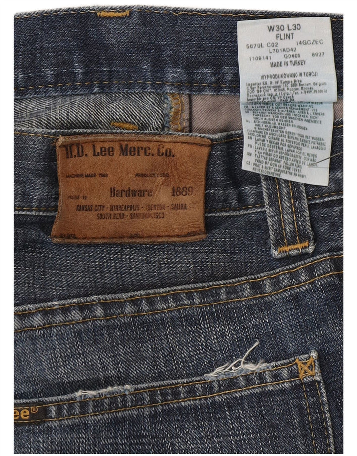 Lee Dame Flint Straight Jeans W30 L30 Blå Bomuld