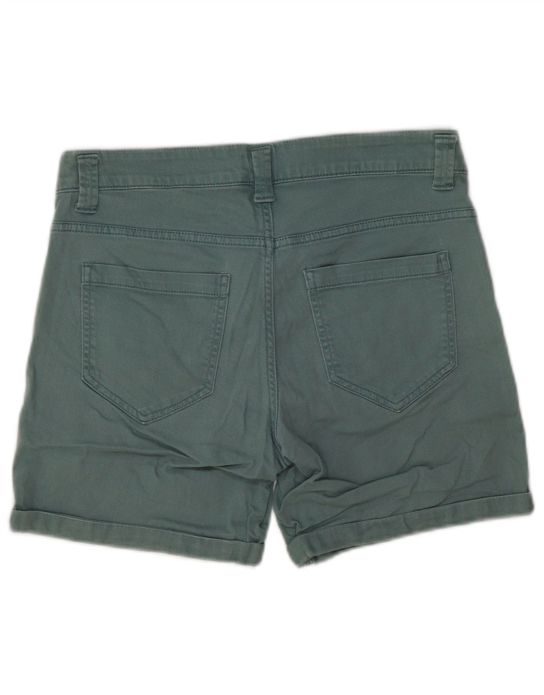 BENETTON Dame denim Shorts W32 Large Grøn