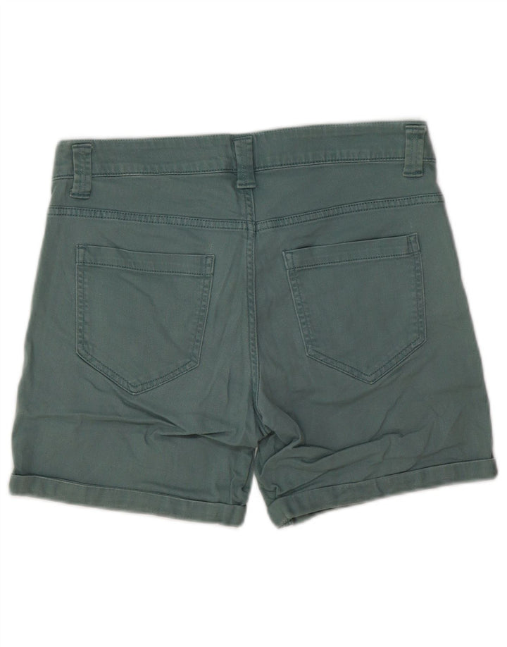 BENETTON Dame denim Shorts W32 Large Grøn
