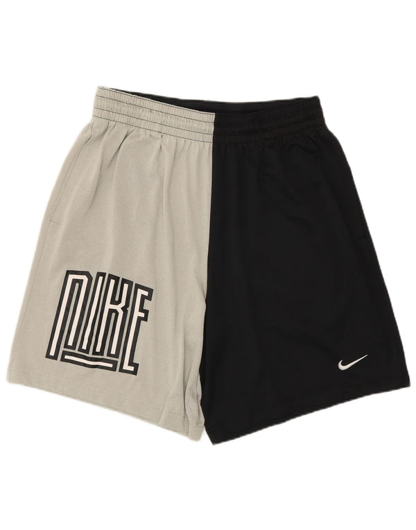 Nike Herre Dri Fit grafiske sportsshorts Store sorte Colourblock Polyester