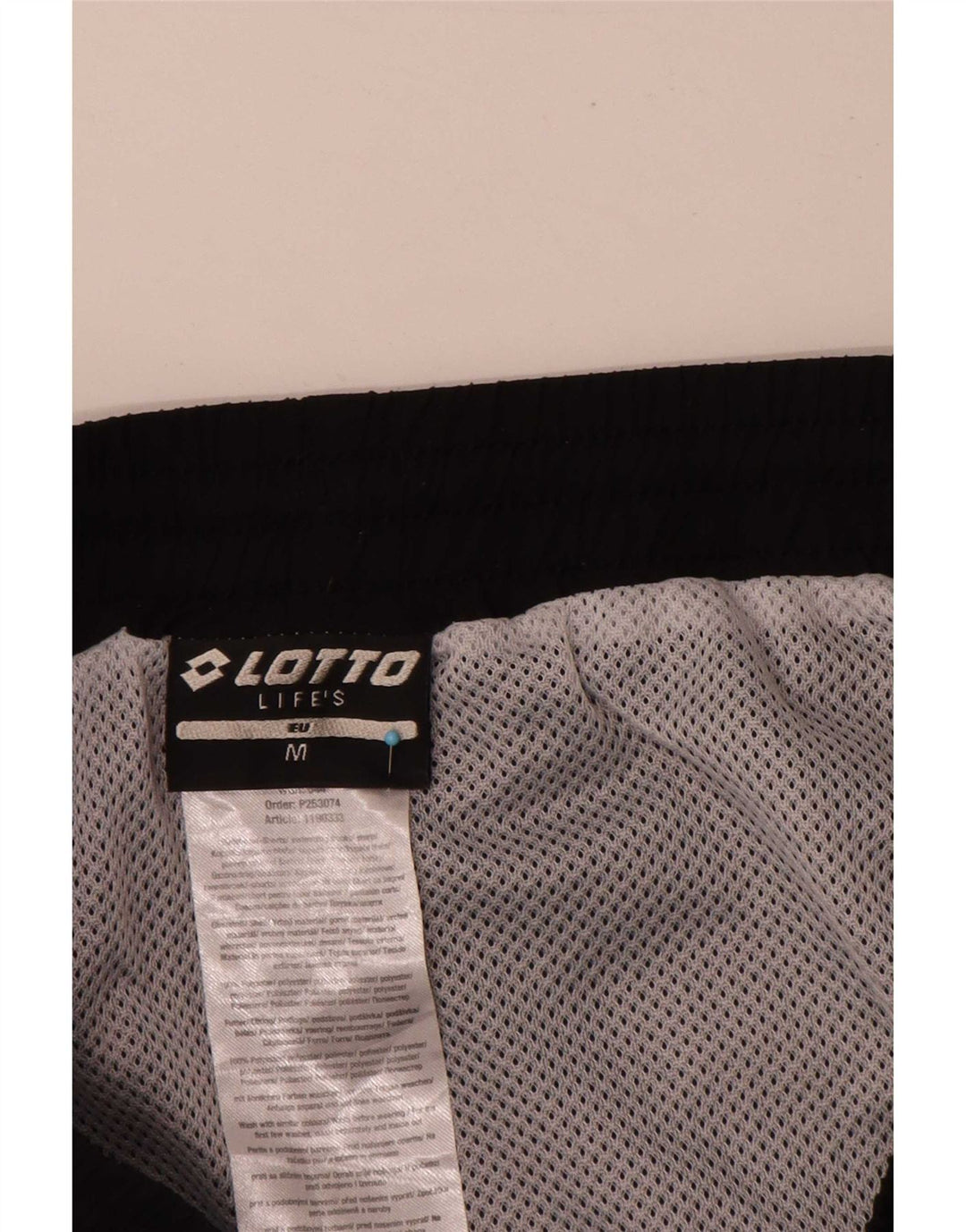 Lotto Herre grafiske sportsshorts Medium sort polyester sport