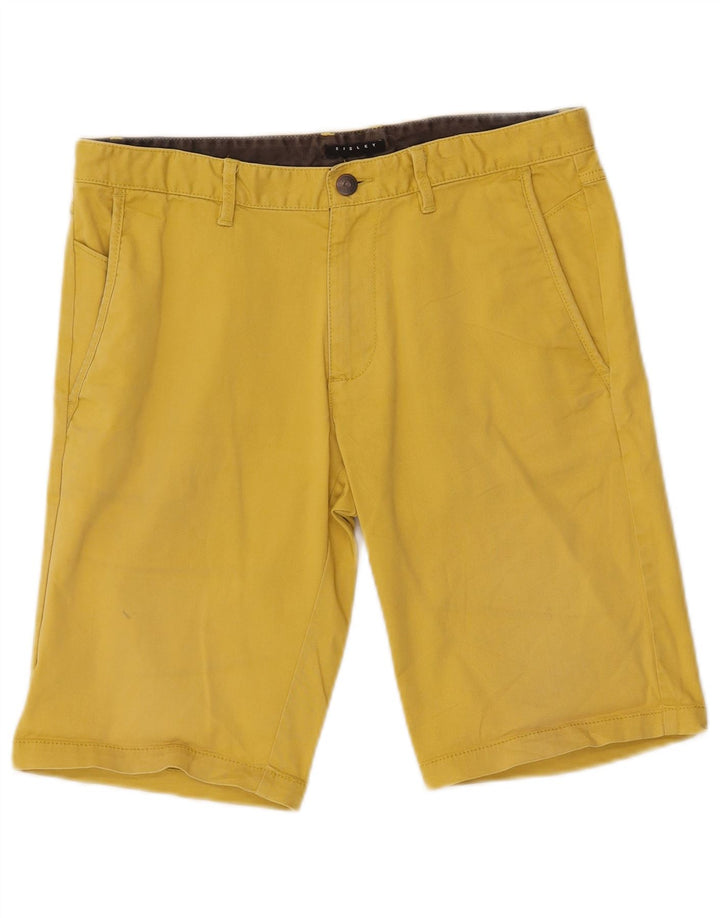 Sisley Herre Chino Shorts IT 46 Small W32 Gul Bomuld