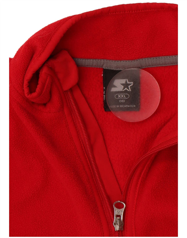 STARTER Dreng Fleecetrøje med lynlås 15-16 år 2XL Rød Polyester
