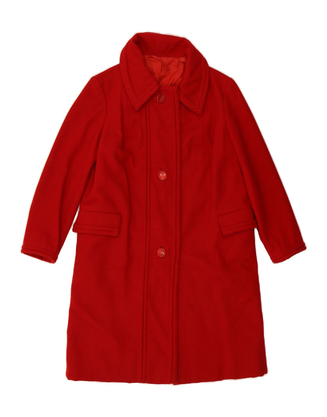 CONFEZZIONI Womens Overcoat UK 14 Large Red Vintage Confezzioni and Second-Hand Confezzioni from Messina Hembry 