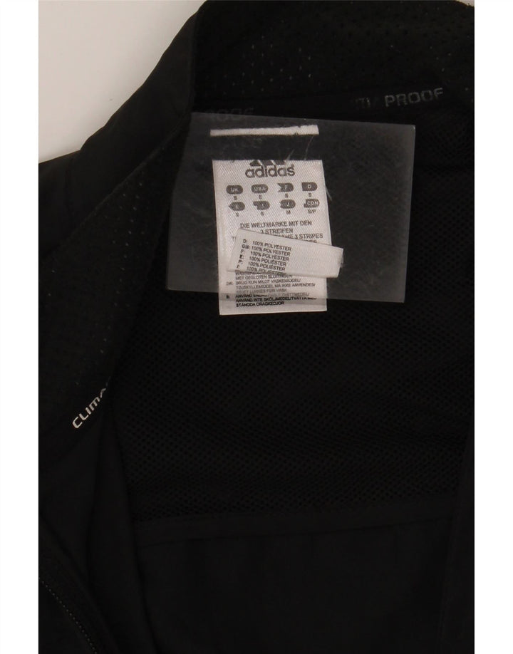 ADIDAS Herre Climalite regnjakke UK 36 Lille sort polyester