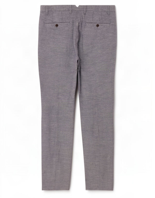 Gap Mens Slim Chino Trousers W34 L31 Blue Linen