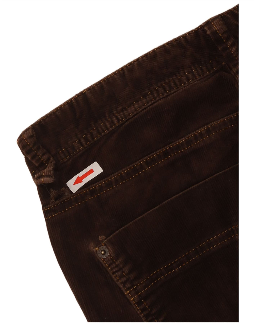 Eddie Bauer Klassiske fløjlsbukser til kvinder US 6 Medium W32 L23 Brun