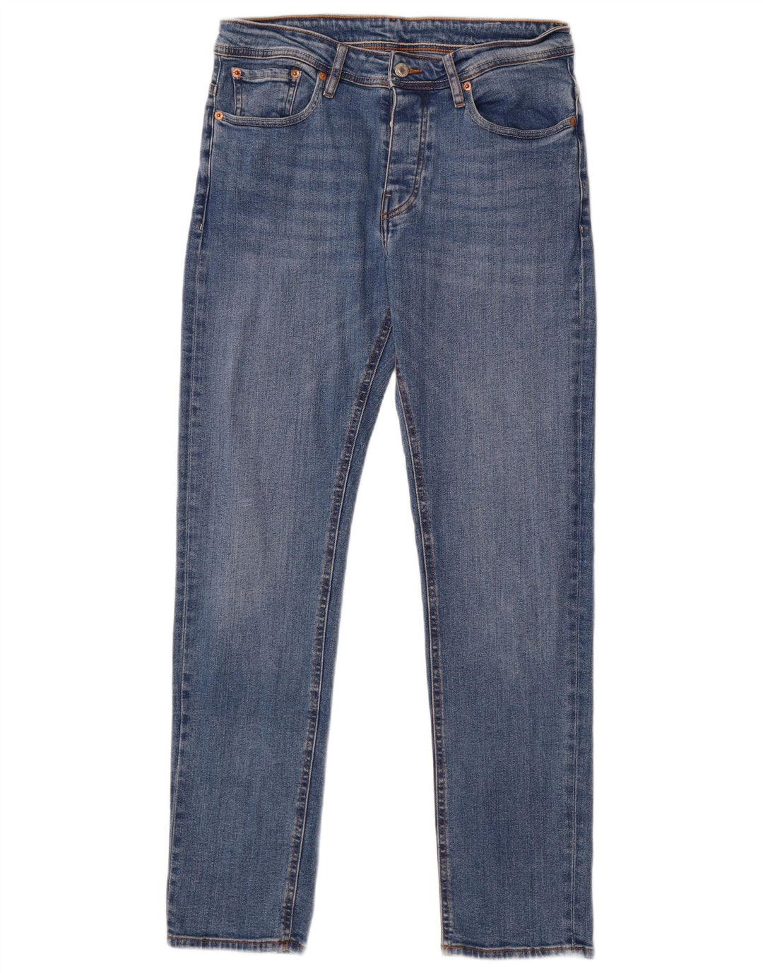 LEVI'S Mens 502 Slim Tapered Jeans W32 L32 Blue Cotton