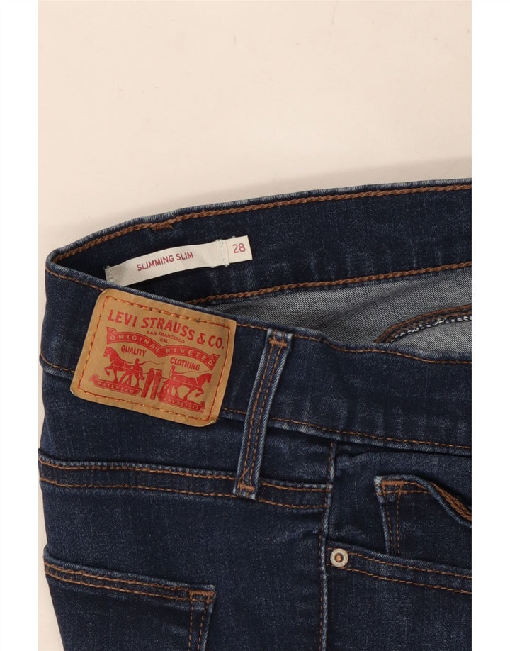 LEVI'S Slimming Fit Slim Jeans til kvinder W28 L31 Marineblå