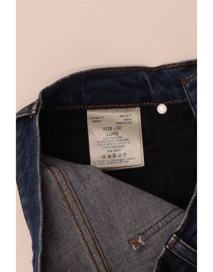 Lee Dame Luke Slim Jeans W29 L30 Blå Bomuld