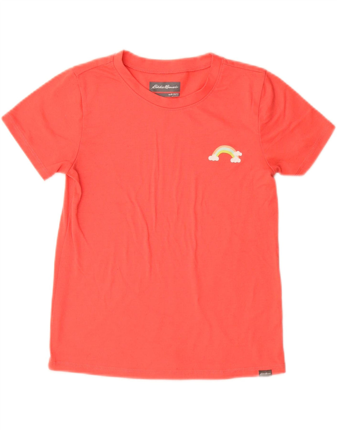 Eddie Bauer Pige T-Shirt Top 10-11 År Medium Rød Polyester