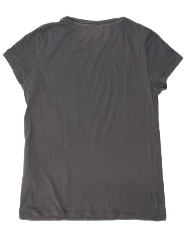 Levi's Dame Grafisk T-Shirt Top UK 10 Lille Grå Bomuld