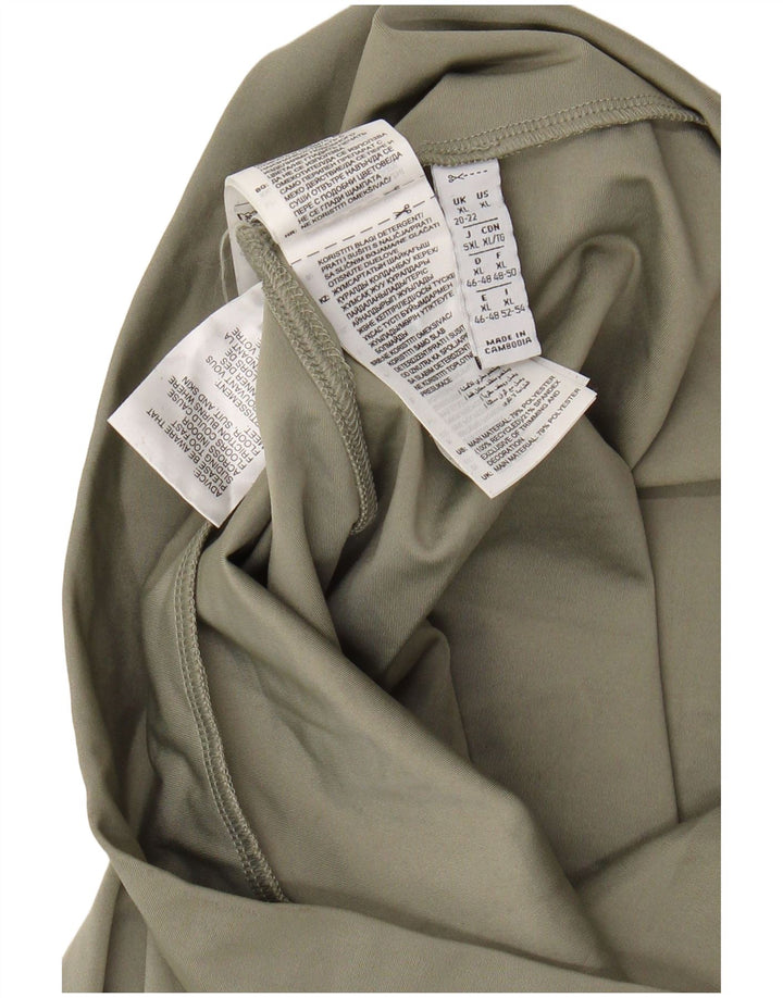 ADIDAS Dame Leggings UK 20/22 XL Khaki Polyester