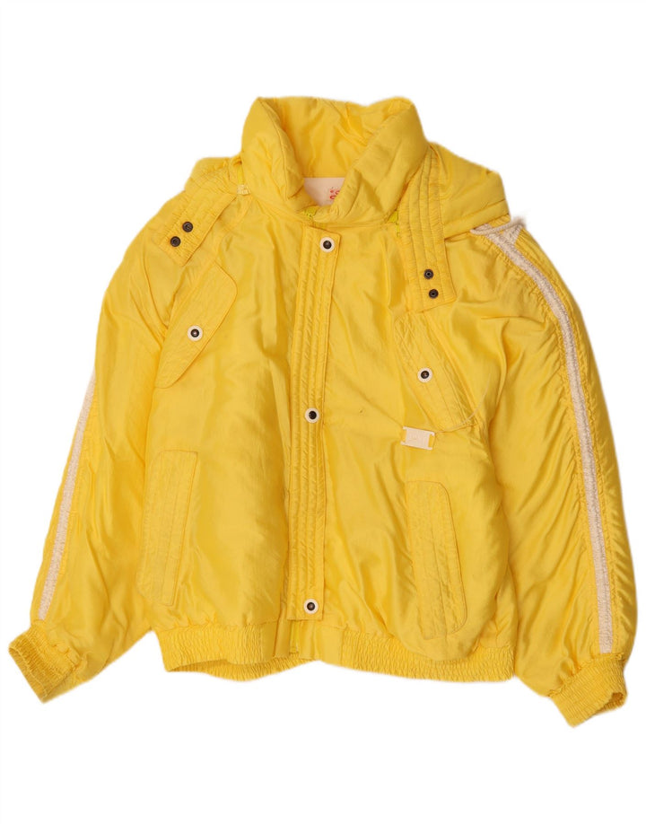Silvy Dame Grafisk Oversized Skijakke IT 48 XL Gul Polyester