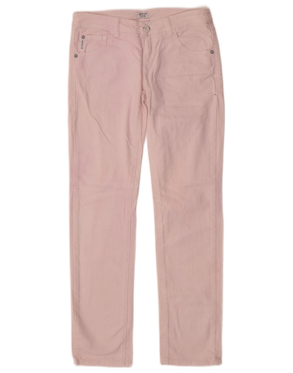 Armani Teen-piger Slim Casual Bukser 13-14 år W28 L30 Pink Bomuld