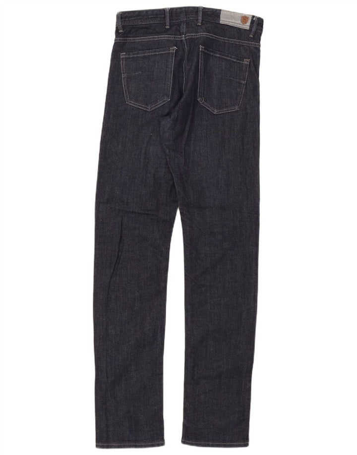 Massimo Dutti Herre Slim Jeans EU 38 Small W30 L32 Marineblå Bomuld