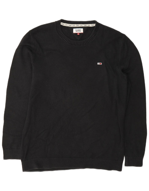 Tommy Hilfiger Herre Crew Neck Jumper Sweater 2XL Navy Blue Bomuld