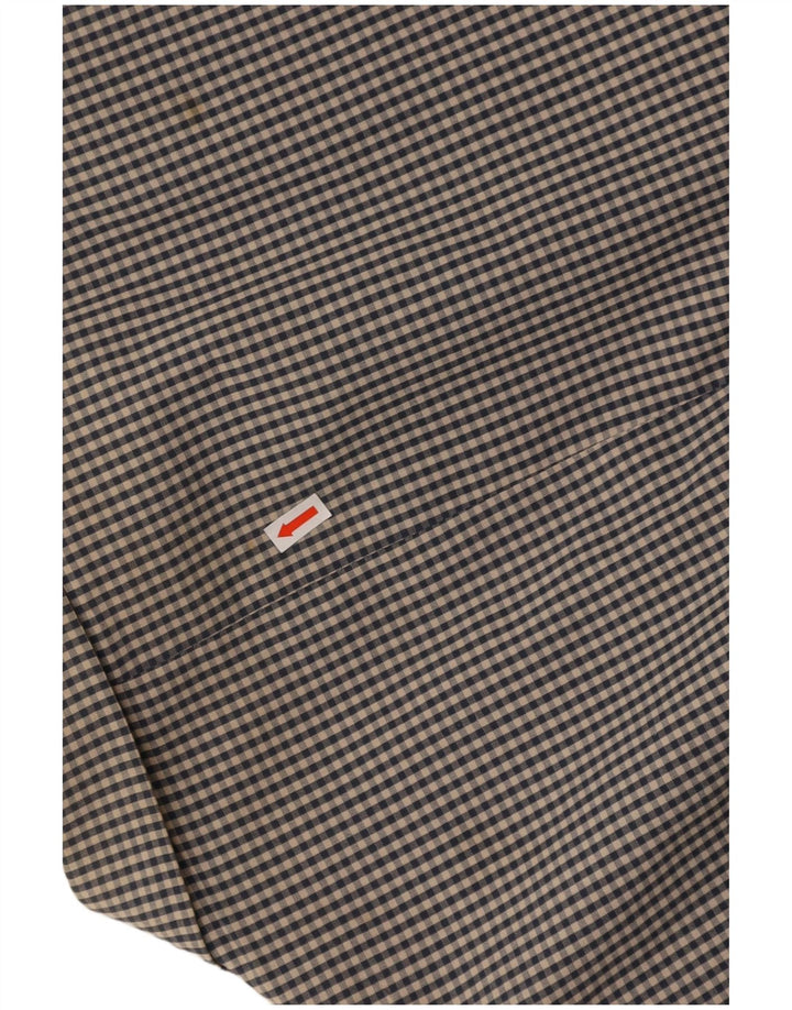 ORVIS Mens 3 Button Blazer Jacket UK 42 XL Navy Blue Gingham