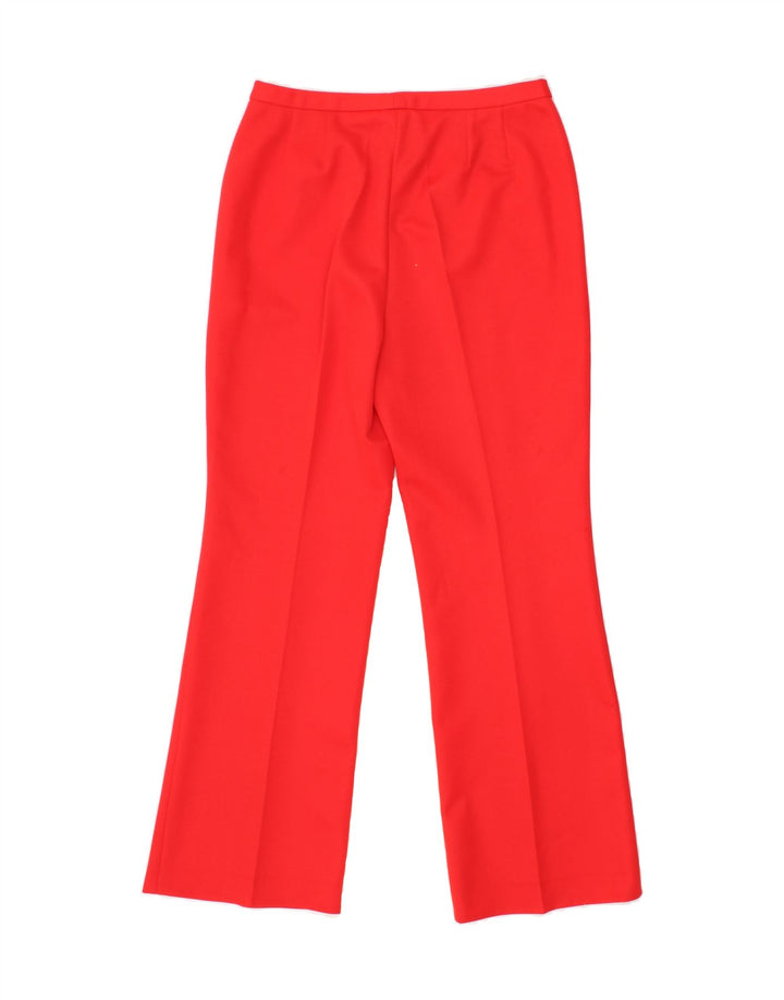 TREVIRA Womens Bootcut Casual Trousers IT 44 Medium  W30 L30  Red Vintage Trevira and Second-Hand Trevira from Messina Hembry 