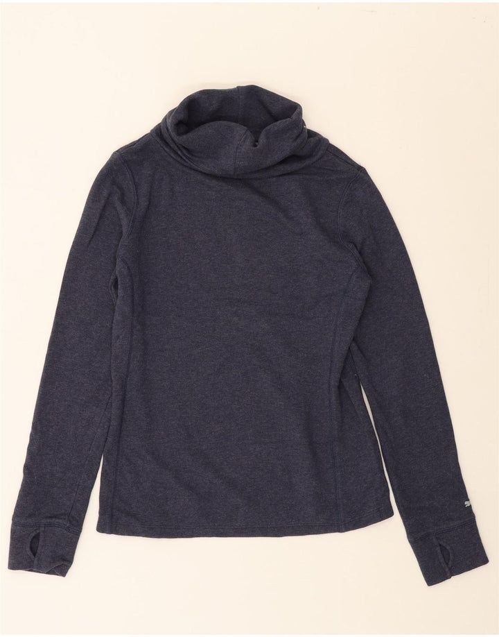 PUMA Womens Top Long Sleeve UK 10 Small Navy Blue Vintage Puma and Second-Hand Puma from Messina Hembry 