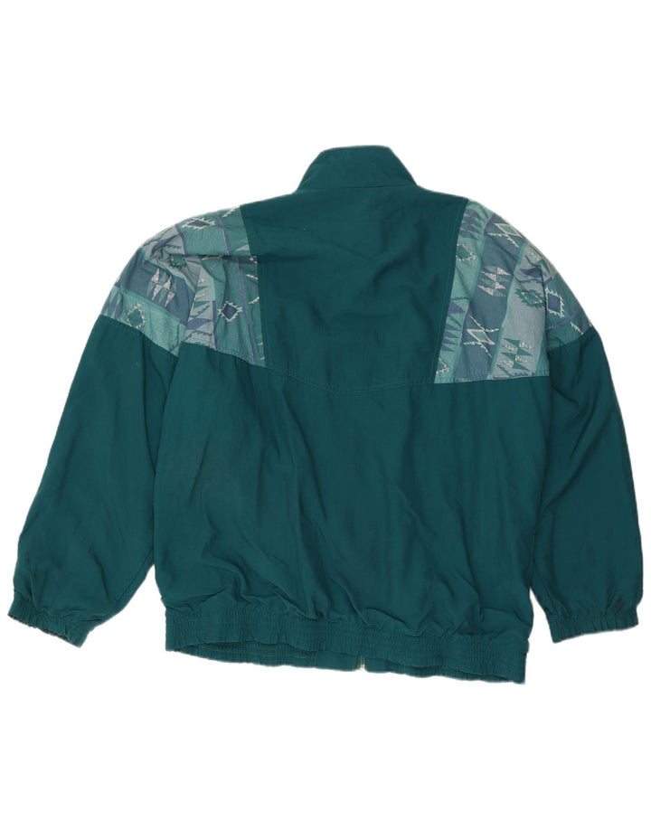 Jean Leduc Herre træningsdragt Topjakke XL Grøn Geometrisk Polyester
