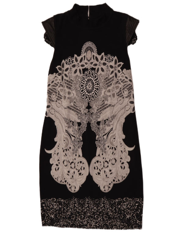 Mariella Rosati Womens Shift Dress UK 18 XL Black Floral
