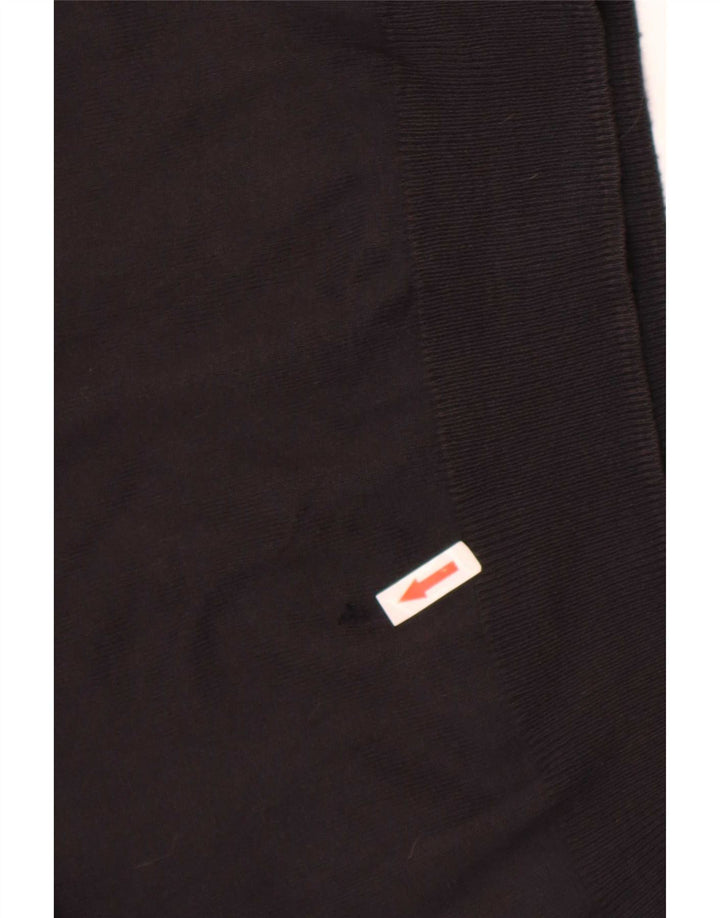 Zara Herre Regular Fit Crew Neck Jumper Sweater Large Brun