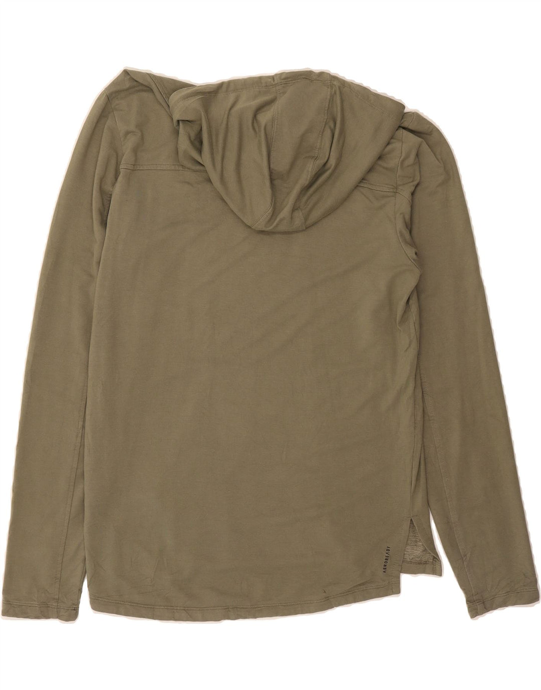 ADIDAS Mens Hoodie Jumper Medium Khaki Cotton Vintage Adidas and Second-Hand Adidas from Messina Hembry 
