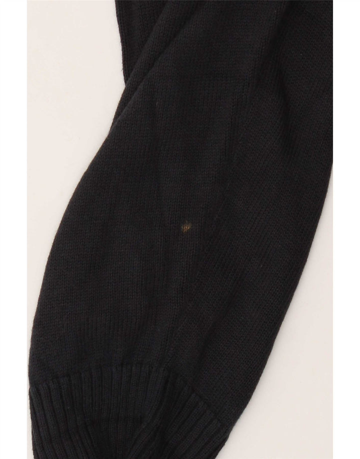 Marks & Spencer Herre sweater med lynlåshals mellem marineblå bomuld