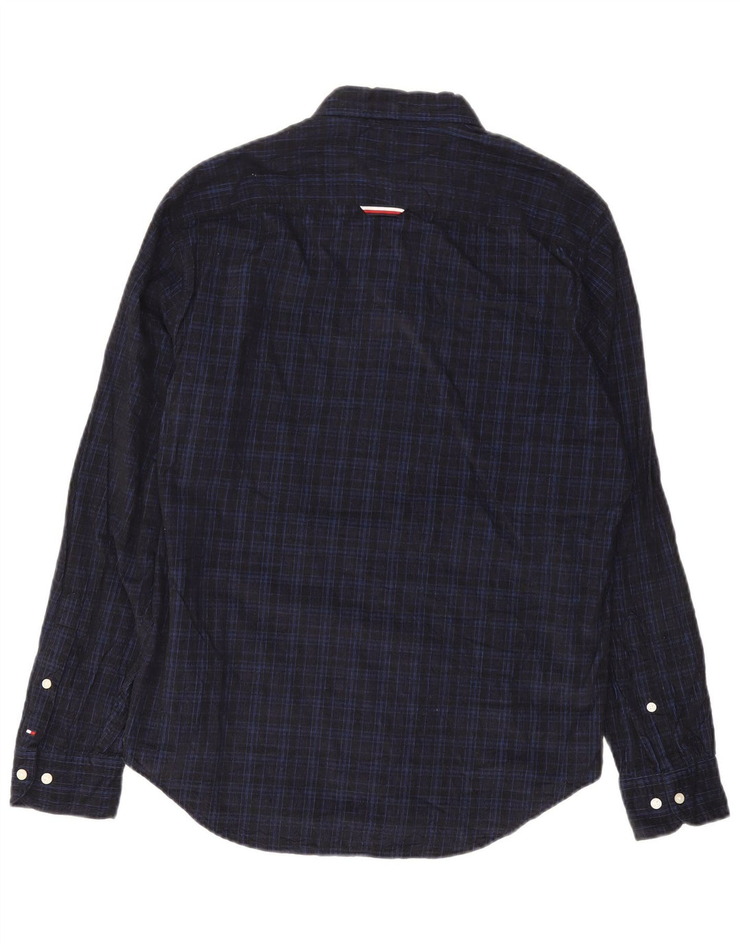 Tommy Hilfiger Herre Regular Fit Ternet skjorte Large Navy Blue Check Preppy