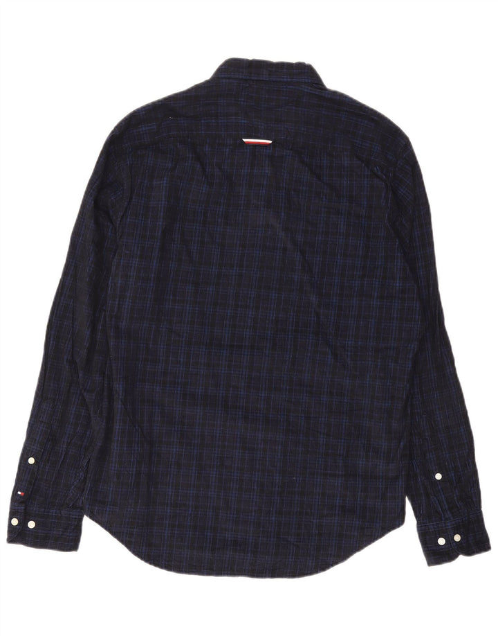 Tommy Hilfiger Herre Regular Fit Ternet skjorte Large Navy Blue Check Preppy