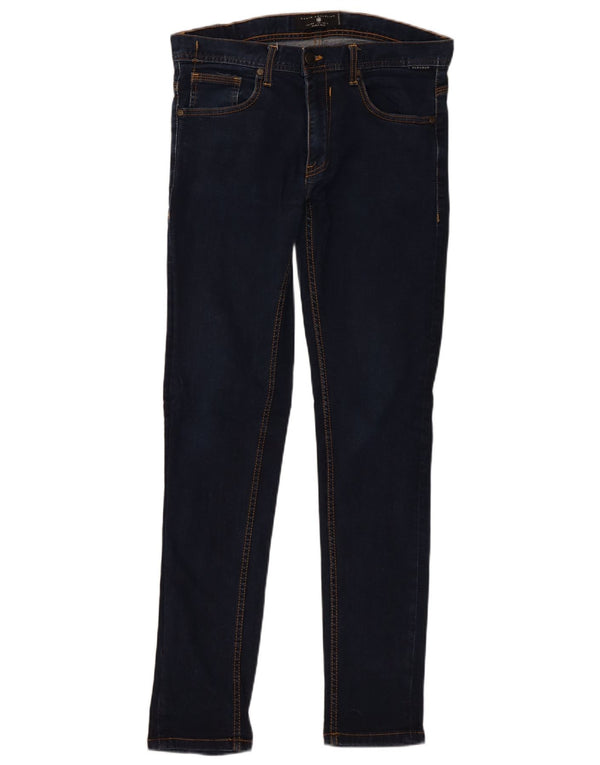 Zara Herre Super Skinny Jeans EU 44 Large W34 L32 Navy Blue