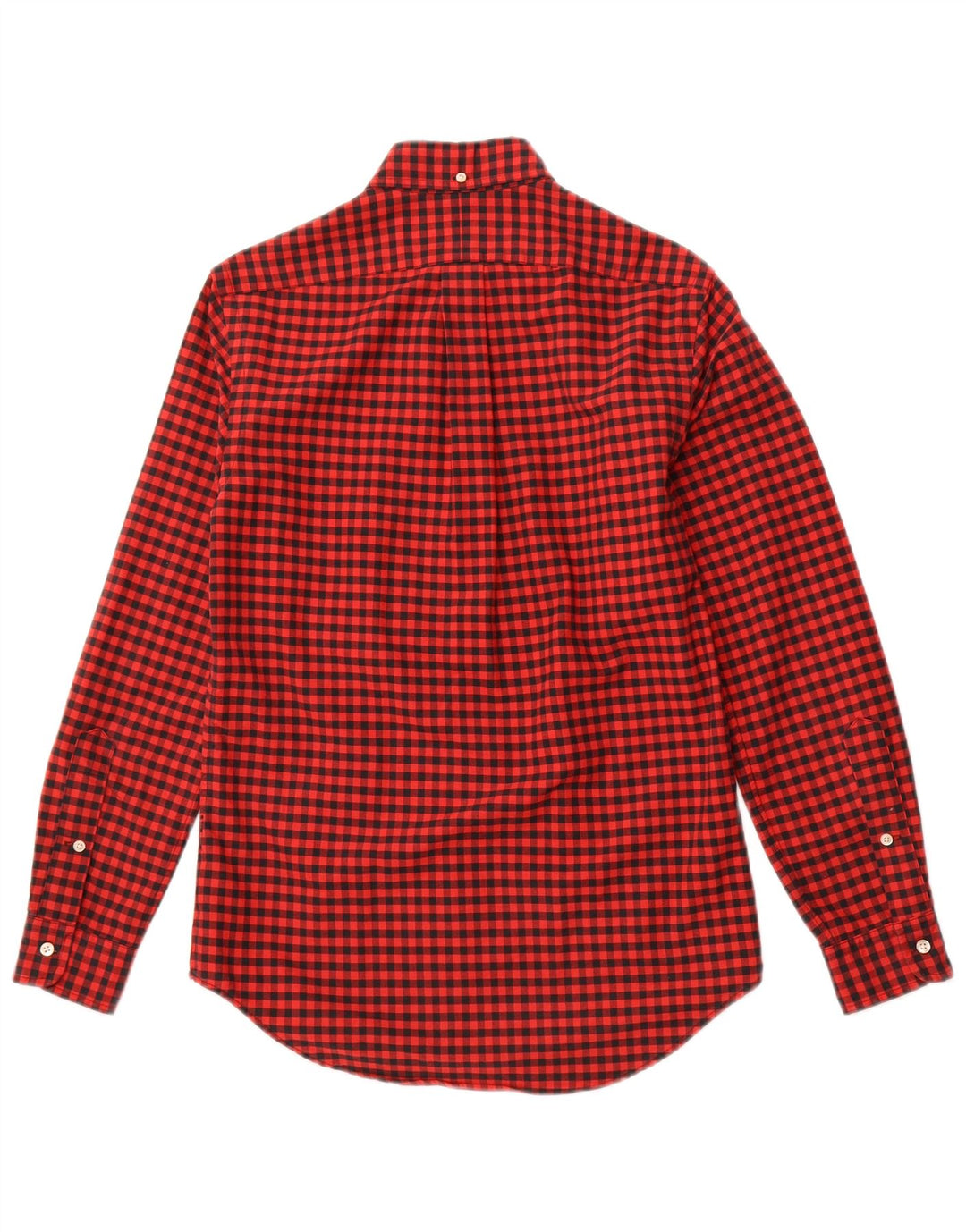 RALPH LAUREN Herre Classic Fit Flanelskjorte XS Rød Gingham Bomuld