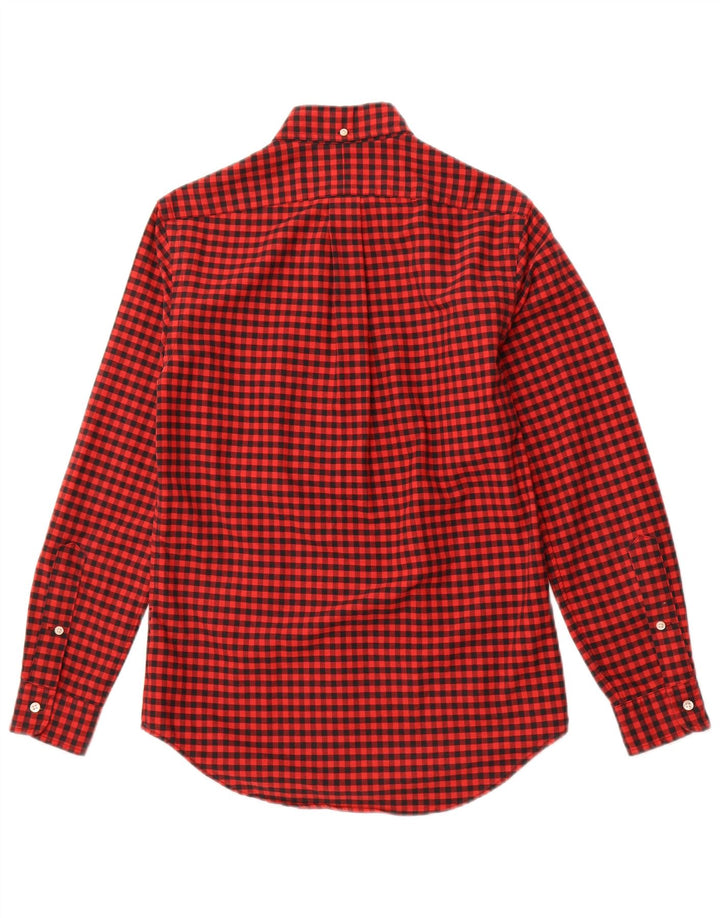 RALPH LAUREN Herre Classic Fit Flanelskjorte XS Rød Gingham Bomuld