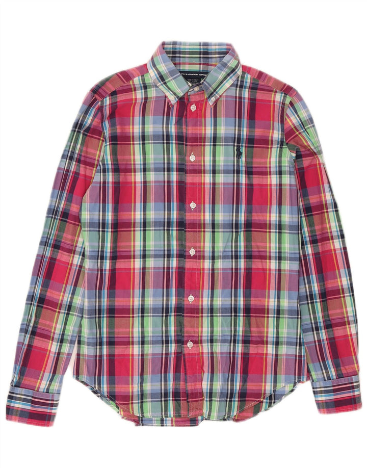 Ralph Lauren Dameskjorte US 8 Medium Flerfarvet ternet bomuld