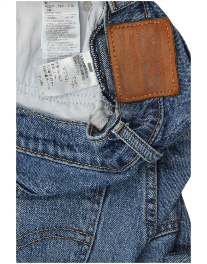 Levi's højtaljede jeans til kvinder W27 L31 blå bomuld