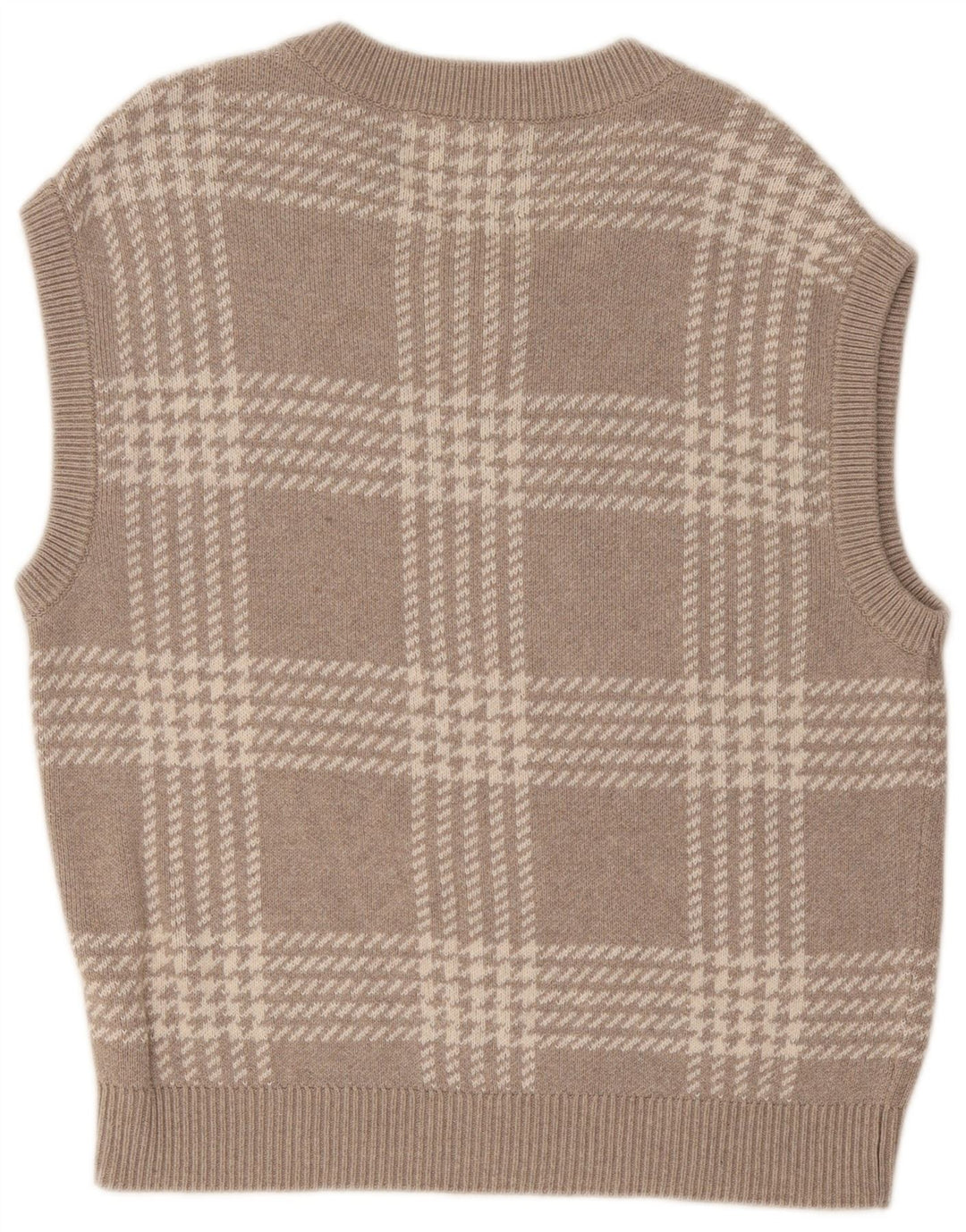 Abercrombie & Fitch Herre Oversized Vest Tank Top Medium Grå Houndstooth