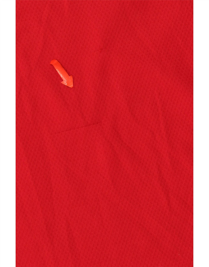 Nike Herre Dri Fit T-Shirt Top Stor Rød Colourblock Polyester