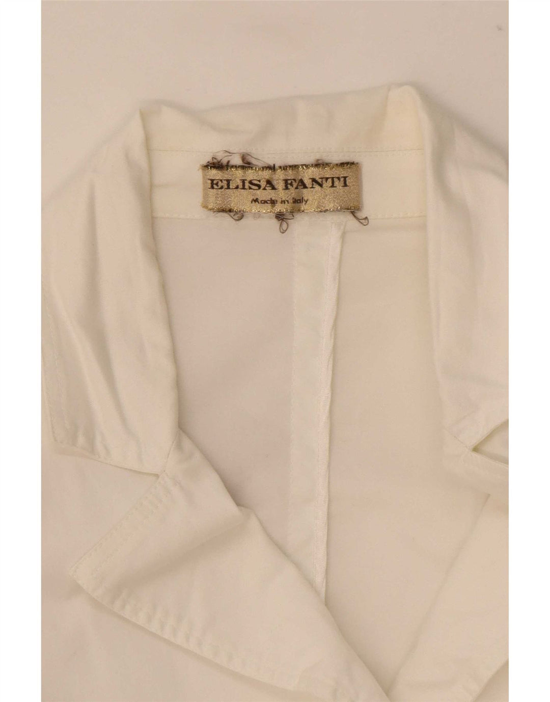 Elisa Fanti Dame 3 Button Blazer Jacket IT 48 XL Hvid Colourblock