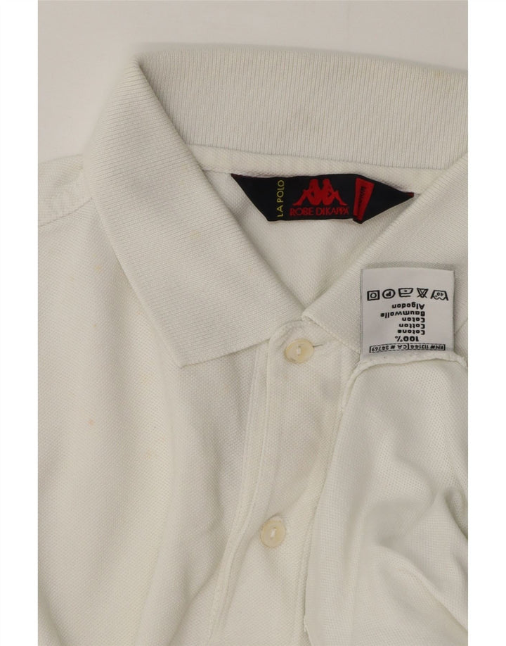 Kappa herre poloshirt Medium hvid bomuld